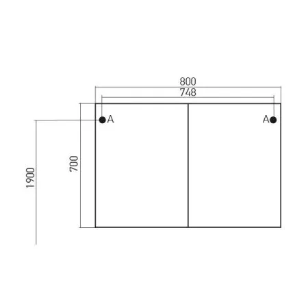 Зеркало-шкаф MIXLINE МАЛЬТА-80 (525266)