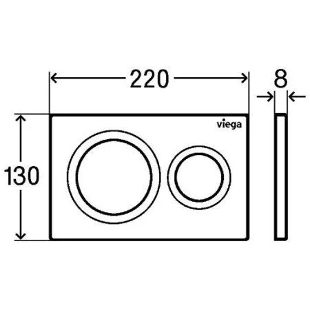 Кнопка смыва Viega Visign for Style 20 773793 белая