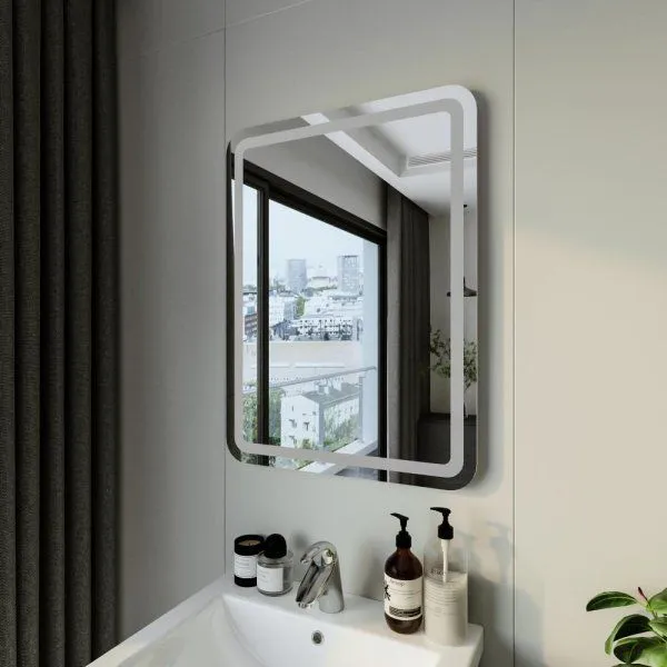 Зеркало Бриклаер Эстель-1 60 с подсветкой LED, на взмах руки