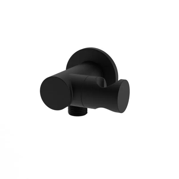 Вывод для воды PAINI 50KQYOLJ48IN0TGGT круглый, с держателем для лейки, чёрный YO