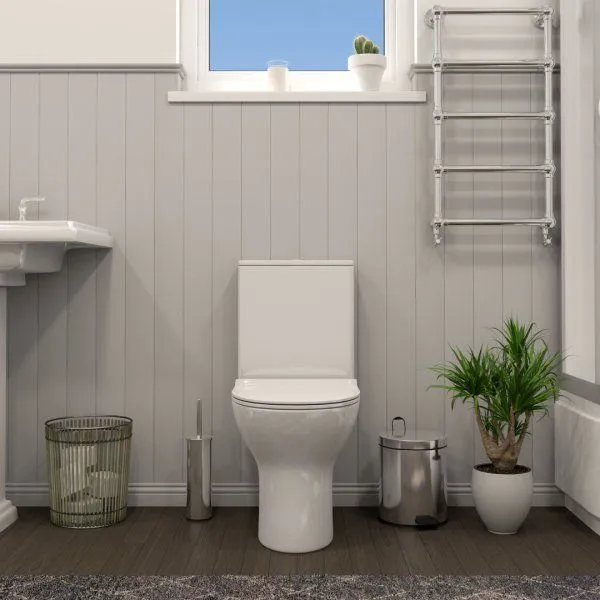 Унитаз напольный Teymi Ritta безободковый, сиденье микролифт T40803