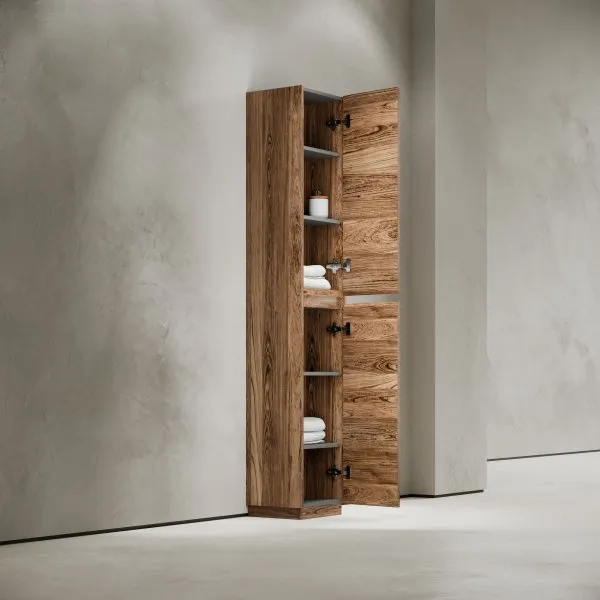 Шкаф-пенал SANCOS Libra Floor напольный, дуб чарльстон, 350х300х1870мм,   PLB35FECH