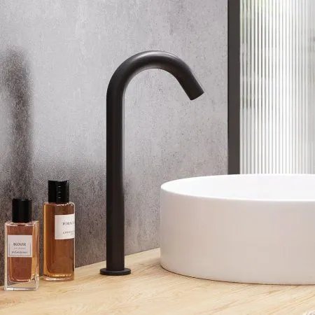 Смеситель для раковины, сенсорный, высокий Damixa Scandinavian Pure 360280300, Черный - купить в Москве по низкой цене в интернет-магазине с доставкой по всей России | HITsant Смеситель для раковины, сенсорный, высокий Damixa Scandinavian Pure 360280300, Черный