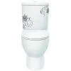 Унитаз-компакт Sanita Luxe ART FLORA ARTSLCC10040622 микролифт