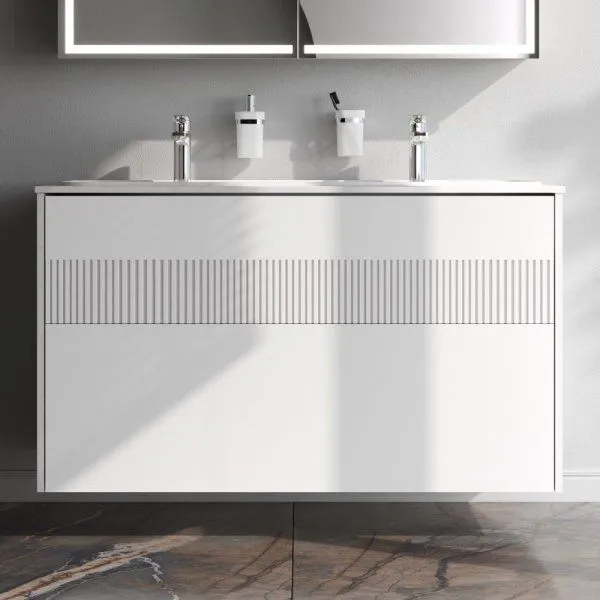 База под раковину, 2 ящика, 120 см, белый матовый AM.PM Func M8FFUX1202WM