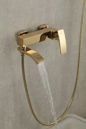 Смеситель для ванны Gappo G3207-3, однорычажный, золото