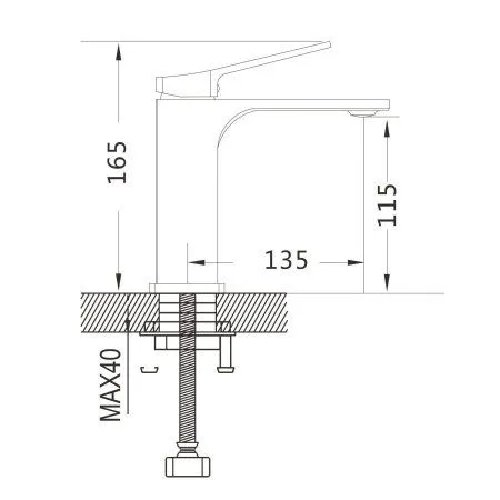 Смеситель для раковины Shevanik S6101, хром - купить в Москве по низкой цене в интернет-магазине с доставкой по всей России | HITsant Смеситель для раковины Shevanik S6101, хром