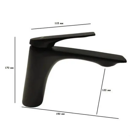 Смеситель для раковины Haiba HB10816-7, черный