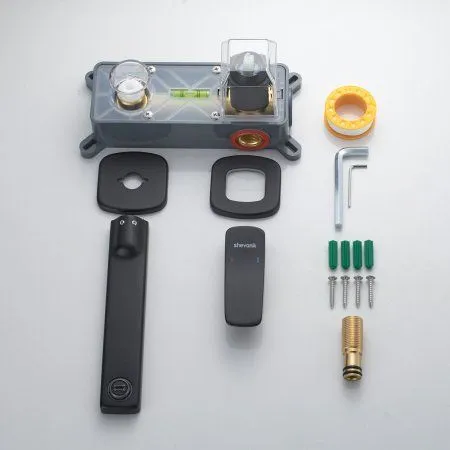 Смеситель для раковины однорычажный встроенный Shevanik S9941H, Черный