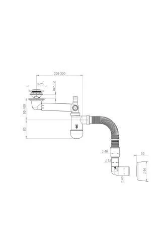 Сифон для раковины PREVEX Preloc (PR3-C4NF3-001)