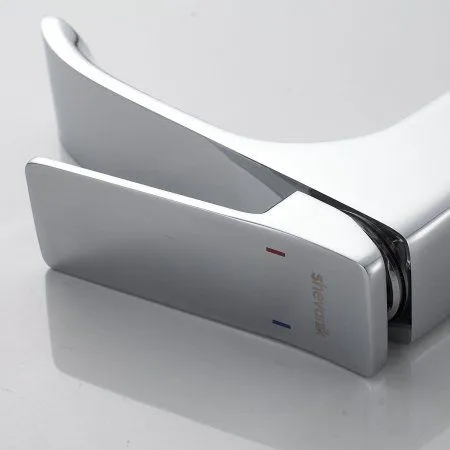 Смеситель для раковины однорычажный с гайкой Shevanik S4001, Хром