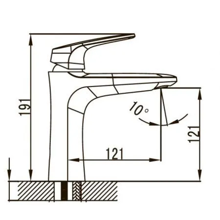 Смеситель для раковины KAISER Leon (18111) - купить в Москве по низкой цене в интернет-магазине с доставкой по всей России | HITsant Смеситель для раковины KAISER Leon (18111)