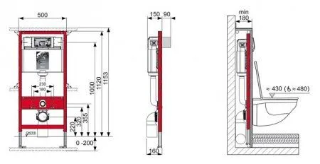 Модуль для уст. унитаза, 9.300.000 (снят с производства)