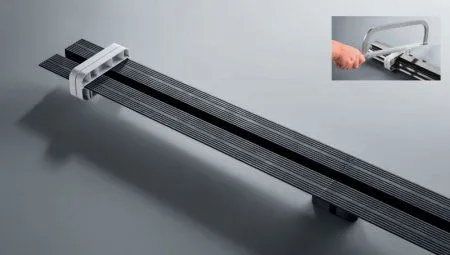 Душевой лоток Viega Advantix Vario 721671 L300–1200 BH70–95 укорачиваемый