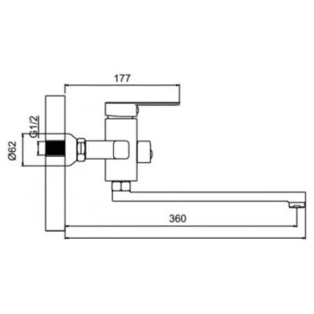 Смеситель Ledeme L72233 Нержавеющая сталь