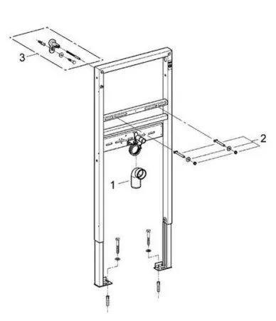 Система инсталляции Grohe Rapid SL 38557001 для раковин