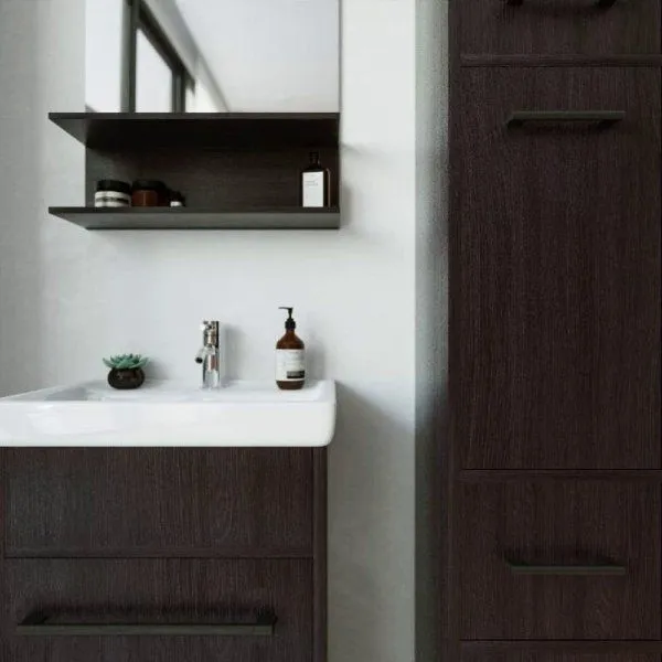 Тумба под раковину напольная Бриклаер ЧИЛИ венге, 55 см