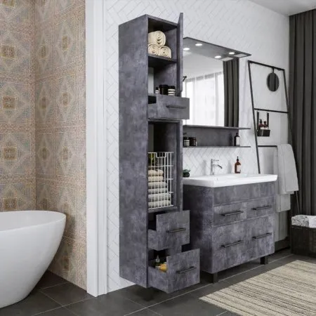 Пенал Бриклаер ЧИЛИ 35 см, цемент