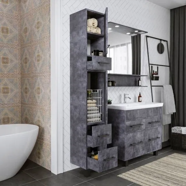 Пенал Бриклаер ЧИЛИ 35 см, цемент