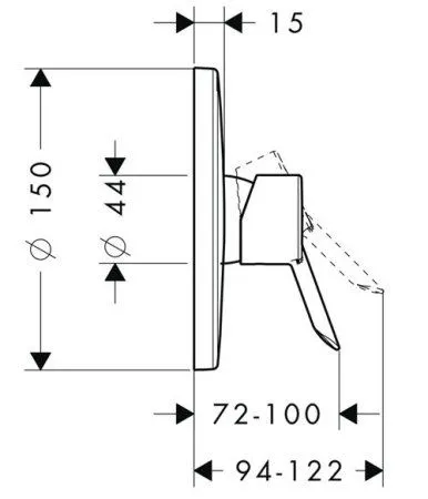 Смеситель Hansgrohe Focus S 31763000 для душа