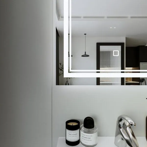 Зеркало Бриклаер Эстель-2 60 с подсветкой LED, сенсор на зеркале