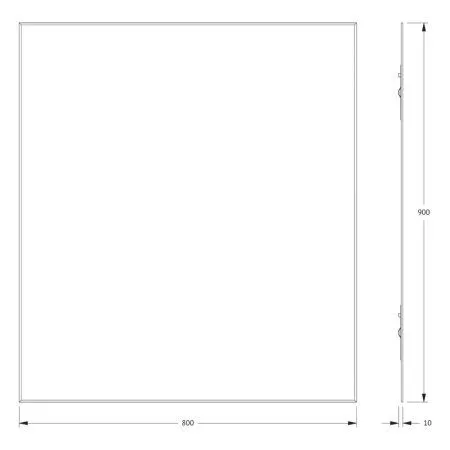 Зеркало Evoform Standard BY 0227 80x90 - купить в Москве по низкой цене в интернет-магазине с доставкой по всей России | HITsant Зеркало Evoform Standard BY 0227 80x90