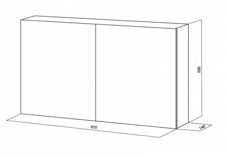 Шкаф-зеркало Am.Pm Spirit 80 латте