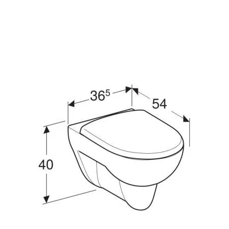 Унитаз подвесной Geberit Renova 500.802.00.1