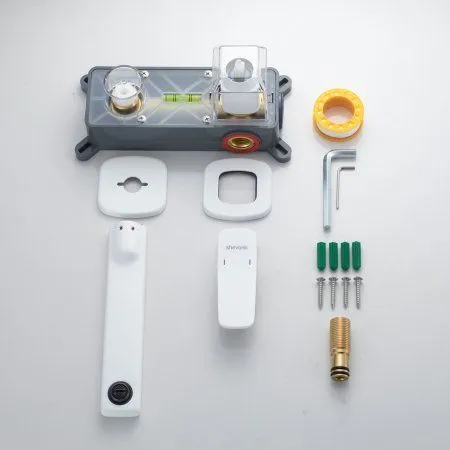 Смеситель для раковины однорычажный встроенный Shevanik S9941C, Белый