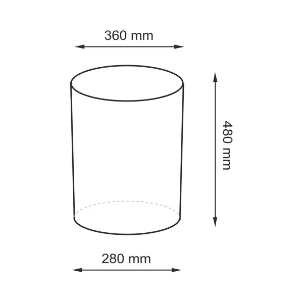 Корзина для белья WasserKRAFT Bever WB-240-M коричневый