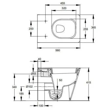 Унитаз приставной Jacob Delafon Reve E4813-00