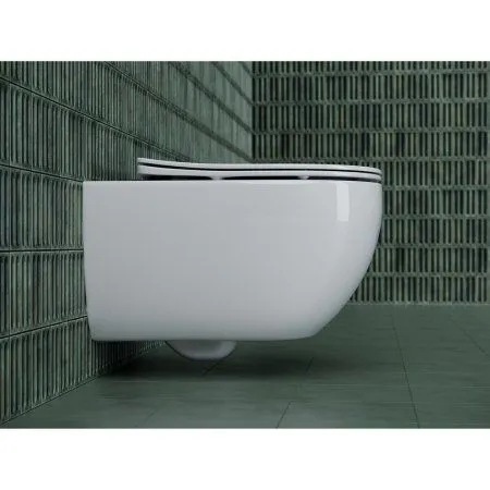 Унитаз подвесной Ceramica Nova Long CN3015 микролифт - купить в Москве по низкой цене в интернет-магазине с доставкой по всей России | HITsant Унитаз подвесной Ceramica Nova Long CN3015 микролифт