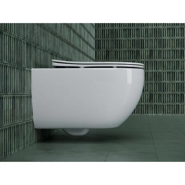 Унитаз подвесной Ceramica Nova Long CN3015 микролифт - купить в Москве по низкой цене в интернет-магазине с доставкой по всей России | HITsant Унитаз подвесной Ceramica Nova Long CN3015 микролифт