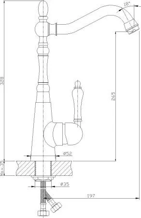 Смеситель для кухонной мойки Rossinka Z (Z35-20U)