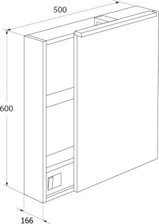 Зеркало-шкаф IDDIS Mirro 50 (MIR5000i99)