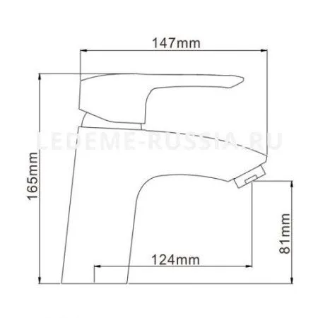 Смеситель Ledeme L1025 хром - купить в Москве по низкой цене в интернет-магазине с доставкой по всей России | HITsant Смеситель Ledeme L1025 хром