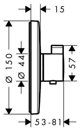 Термостат Hansgrohe Ecostat S 15755000 для душа - купить в Москве по низкой цене в интернет-магазине с доставкой по всей России | HITsant Термостат Hansgrohe Ecostat S 15755000 для душа