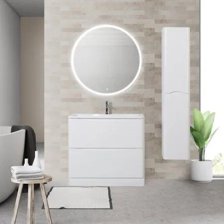Шкаф-пенал BelBagno Acqua ACQUA-1600-2A-SC-BL-P 32 подвесной, bianco lucido