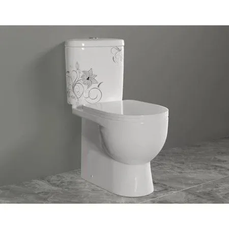 Унитаз-компакт Sanita Luxe ART FLORA ARTSLCC10040622 микролифт