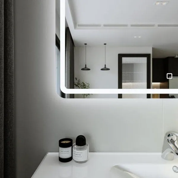 Зеркало Бриклаер Эстель-1 120 с подсветкой LED, сенсор на зеркале