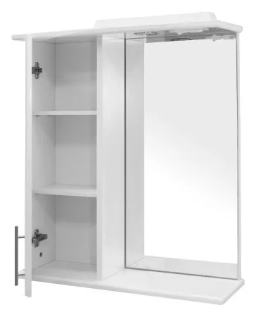 Зеркало-шкаф навесной с подсветкой MIXLINE Мираж-60 левый (535187)