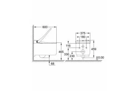 Комплект Grohe Sensia Arena 118922 подвесной унитаз + инсталляция + кнопка - купить в Москве по низкой цене в интернет-магазине с доставкой по всей России | HITsant Комплект Grohe Sensia Arena 118922 подвесной унитаз + инсталляция + кнопка