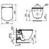 Комплект Ideal Standard Tesi T3868V1 подвесной унитаз + инсталляция + крышка-сидение - купить в Москве по низкой цене в интернет-магазине с доставкой по всей России | HITsant Комплект Ideal Standard Tesi T3868V1 подвесной унитаз + инсталляция + крышка-сидение