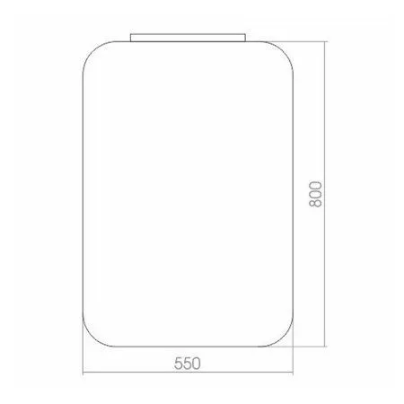 Зеркало с подсветкой MIXLINE Агат 550*800 (533657)