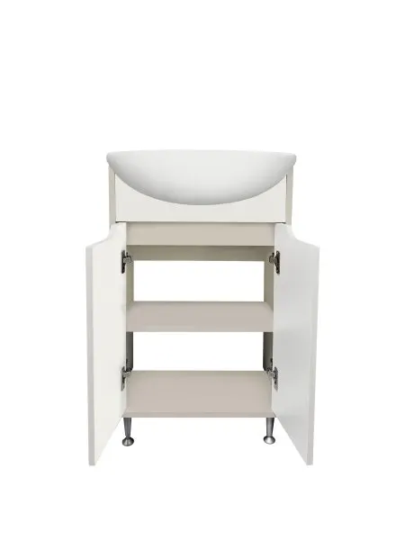 Тумба Runo Эконова 50 серо-оливковая под умывальник Уют 50 (00-00004652)