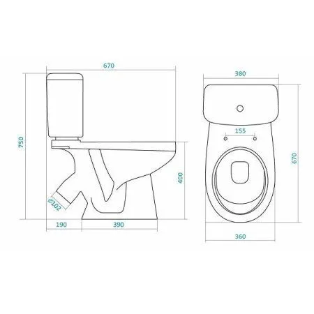 Унитаз-компакт Santek Бореаль 1WH302146 антивсплеск, микролифт