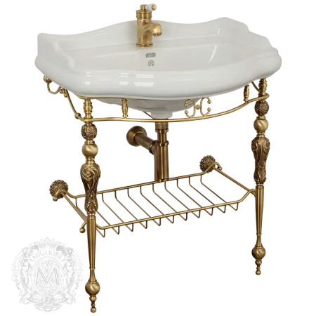 Консоль напольная Migliore Bella 20699 для раковины 73 см, с решеткой