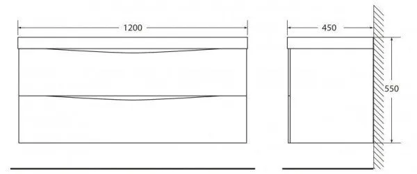 Мебель для ванной BelBagno Marino MARINO-1200-2C-SO-CO-P 120 crema opaco