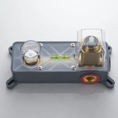 Смеситель для раковины однорычажный встроенный Shevanik S9941G, Золотой сатин