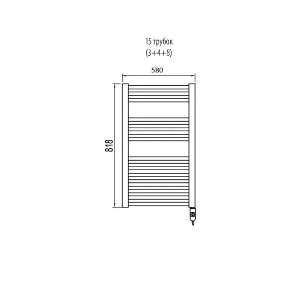 Полотенцесушитель электрический Irsap Ares EIS058K01IR01NNN 81,8x58 белый - купить в Москве по низкой цене в интернет-магазине с доставкой по всей России | HITsant Полотенцесушитель электрический Irsap Ares EIS058K01IR01NNN 81,8x58 белый